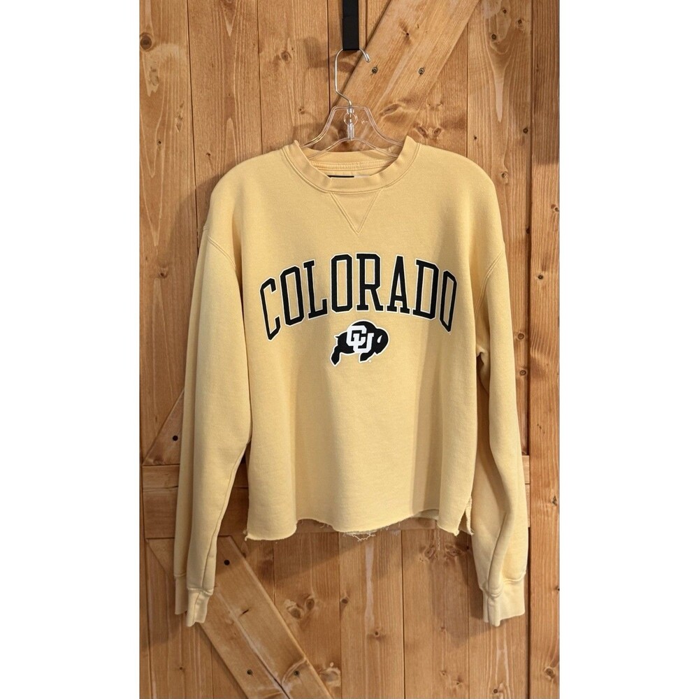 Colorado Buffaloes CU Cropped Crewneck Sweatshirt Unisex Men’s M NCAA Boulder